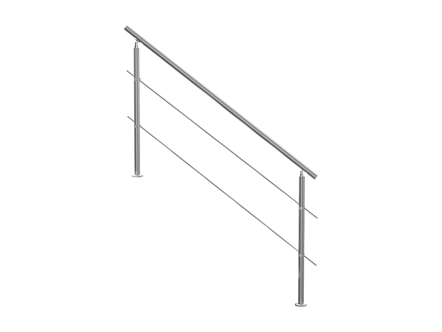 Ringhiera per Esterni SucceBuy Confezione da 2 Ringhiere per Gradini da Esterno con Barre Trasversali per Veranda e Terrazza, 70,9 Pollici