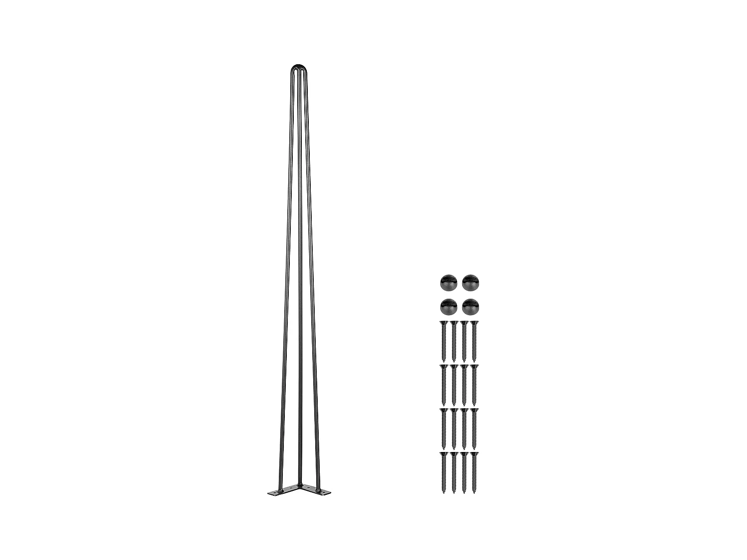 Tafelpoten SucceBuy 4-Pack 91,5 cm Haarspeld Tafelpoten, Robuuste 3-Stang Bureaupoten Voor Doe-Het-Zelf Meubels