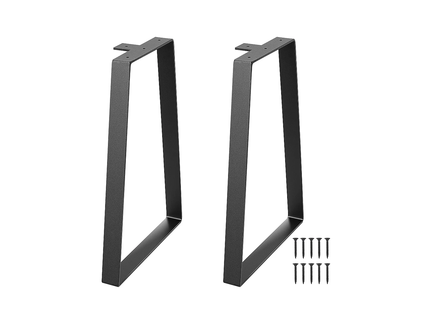 Pieds de Table SucceBuy 406MM Trapèze Pieds de Meubles en Acier Solide, Lot de 2 pour Tables Basses DIY