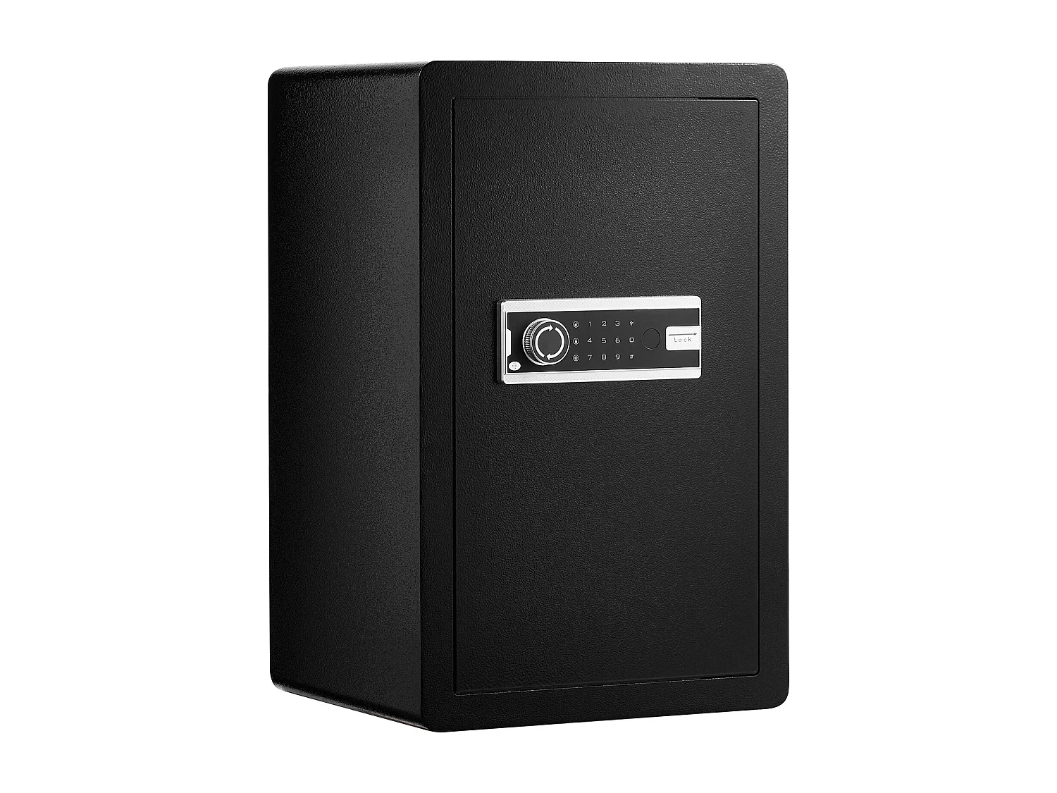 4,0 Cu. Voet Kluis met Enkele deur SucceBuy, Sleutel- en Wachtwoordslot, LED-Verlichting, Zwart