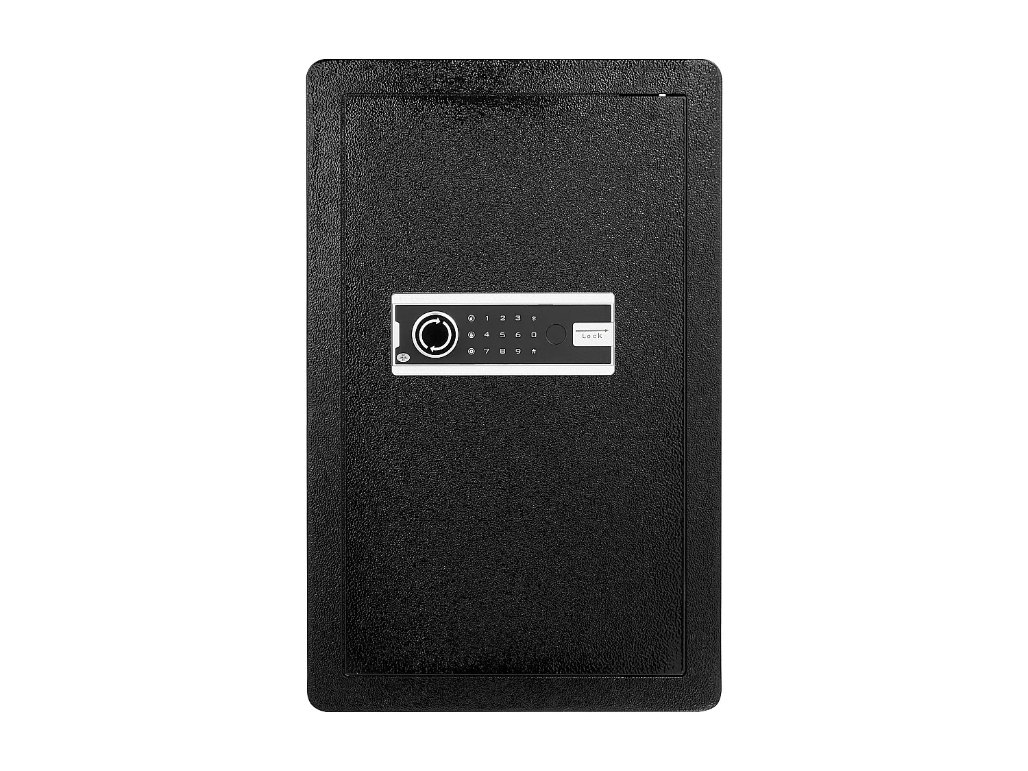 4,0 Cu. Voet Kluis met Enkele deur SucceBuy, Sleutel- en Wachtwoordslot, LED-Verlichting, Zwart