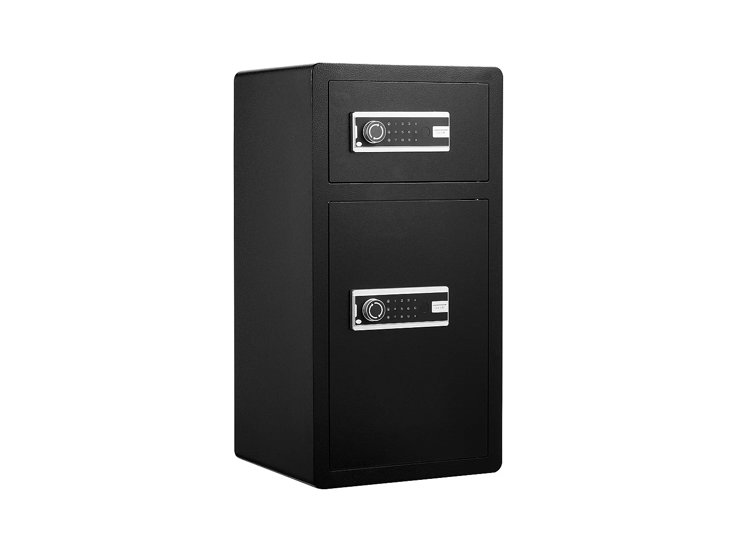 Coffre-Fort SucceBuy Coffre-fort à Double Porte de 155.7 L Noir avec Serrure à Clé et Armoire à Mot de Passe