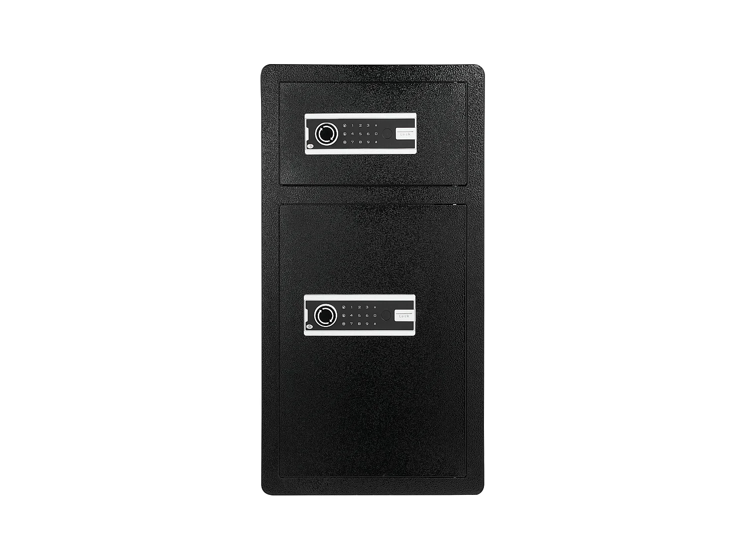 Coffre-Fort SucceBuy Coffre-fort à Double Porte de 155.7 L Noir avec Serrure à Clé et Armoire à Mot de Passe