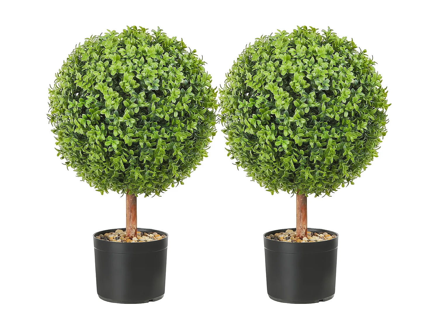 Arbre Artificiel SucceBuy 2' Arbre Topiaire Artificiel Faux Plante Feuilles Remplaçables Home Decor
