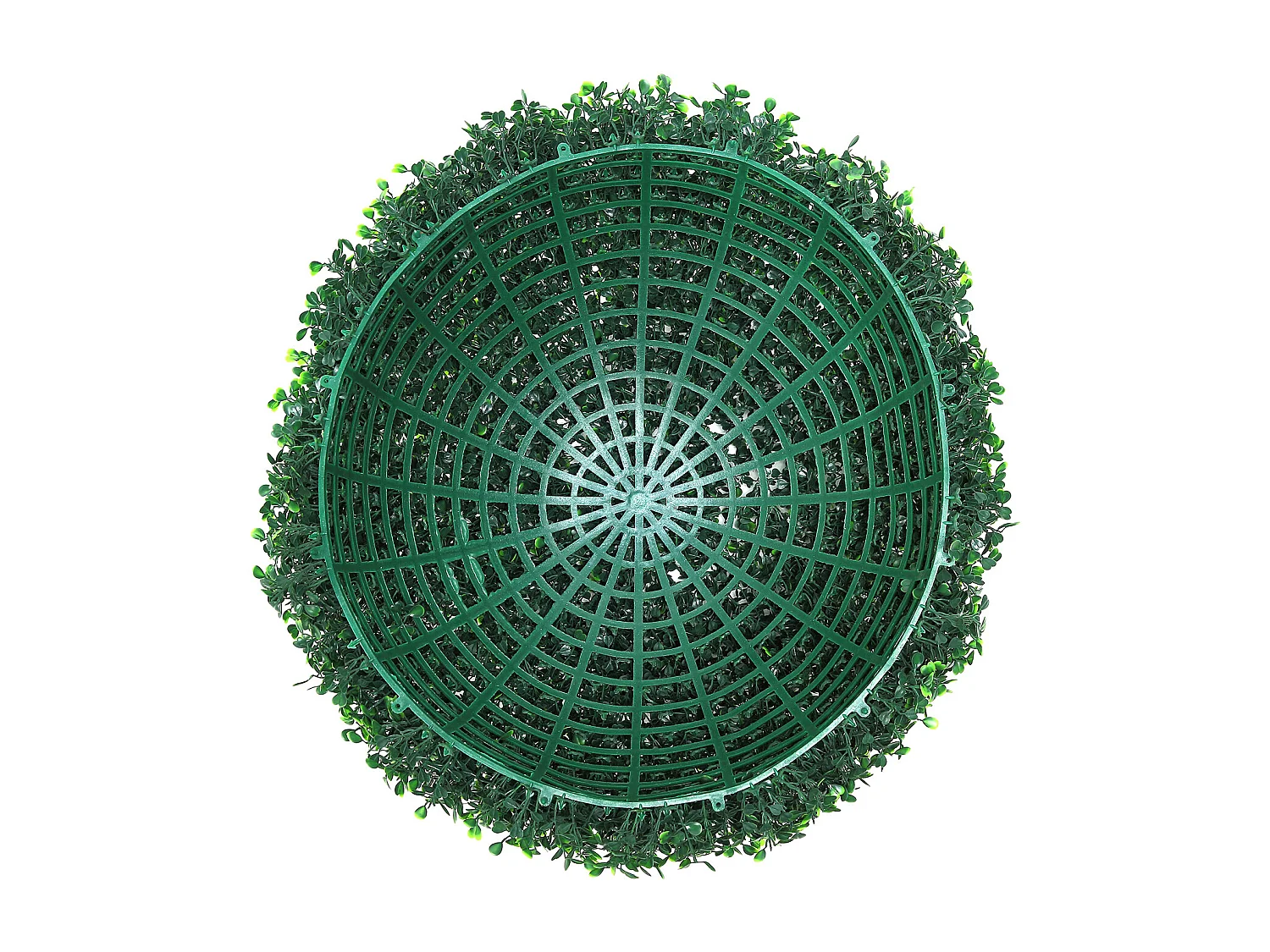 Arbre Artificiel SucceBuy Boule de Verdure Artificielle Topiaire de 20 Po, Fausses Plantes pour Décoration Intérieure/Extérieure