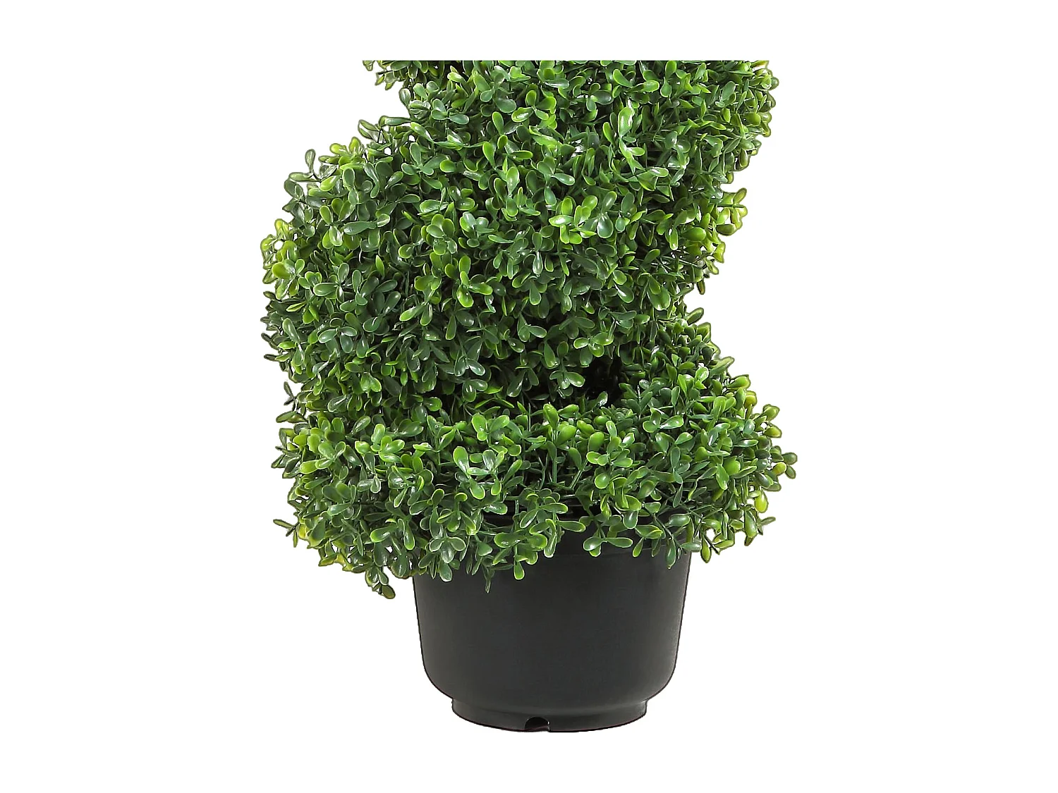 Arbre Artificiel SucceBuy Arbre Artificiel en Spirale Topiaire  de 4 Pi, Fausse Plante UV, Décoration D'intérieur/Extérieur pour la Maison