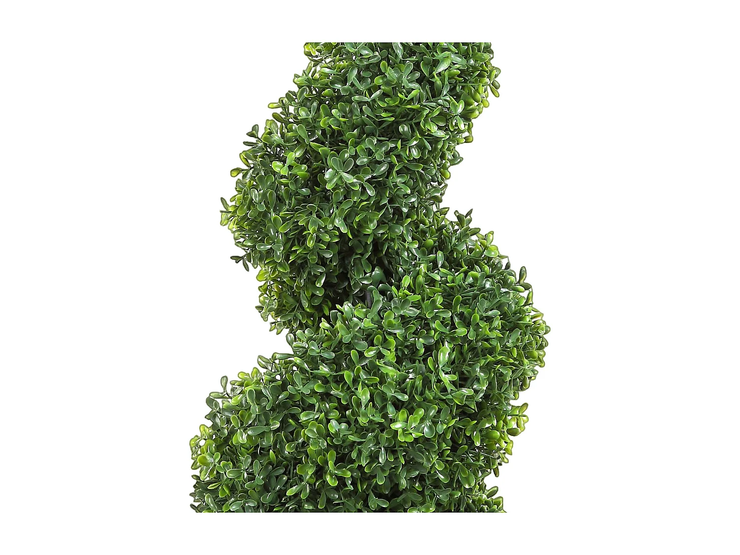 Arbre Artificiel SucceBuy Arbre Artificiel en Spirale Topiaire  de 4 Pi, Fausse Plante UV, Décoration D'intérieur/Extérieur pour la Maison