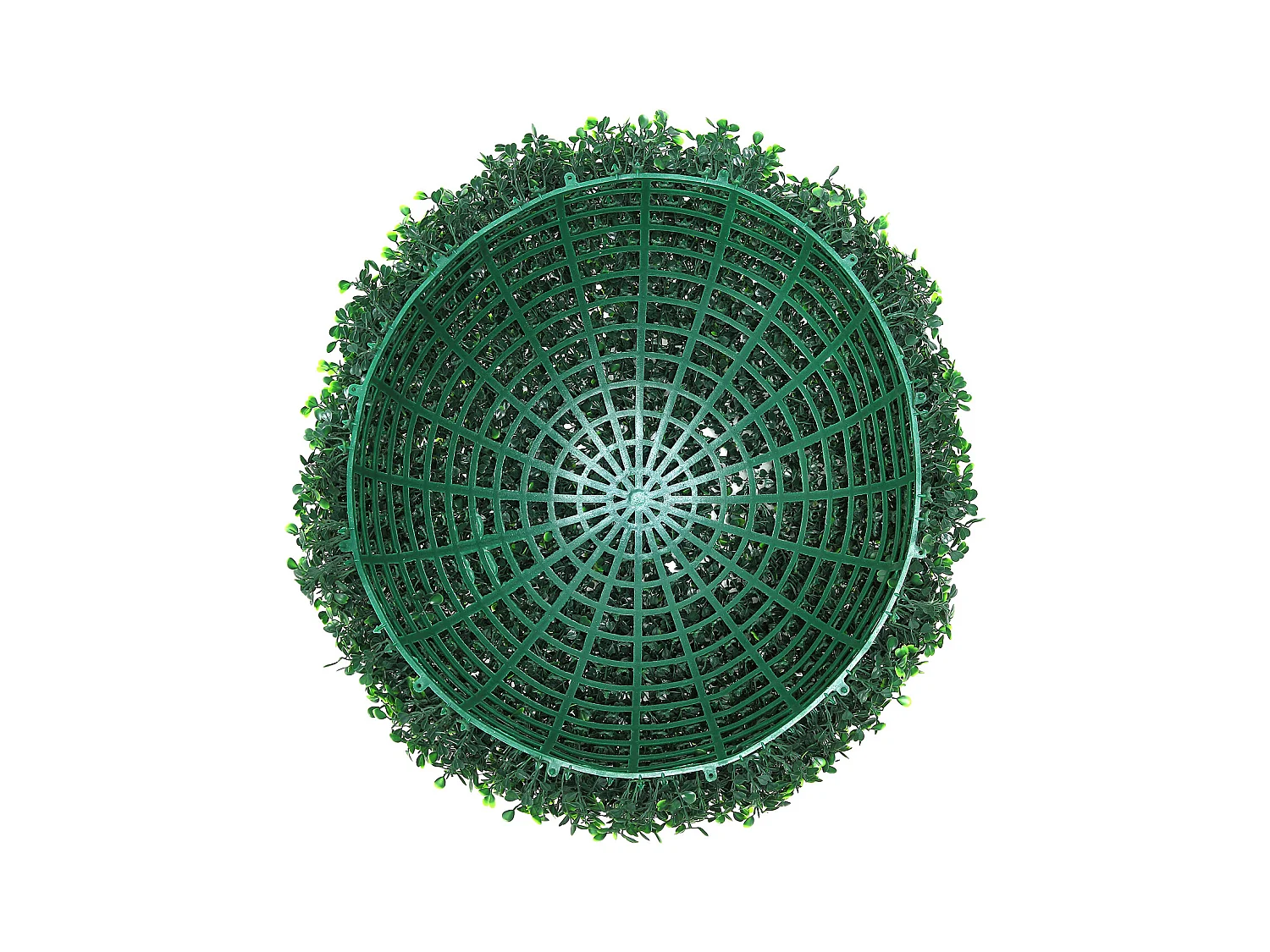 Arbre Artificiel SucceBuy Boule Topiaire Artificielle de 16 Po, Fausses Plantes Vertes pour Décoration Extérieure/Intérieure