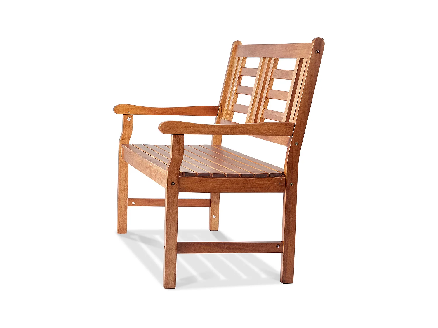 122 cm Houten Tuinbank SucceBuy, 700 lbs, Terraszitplaats Voor Tuin en Veranda