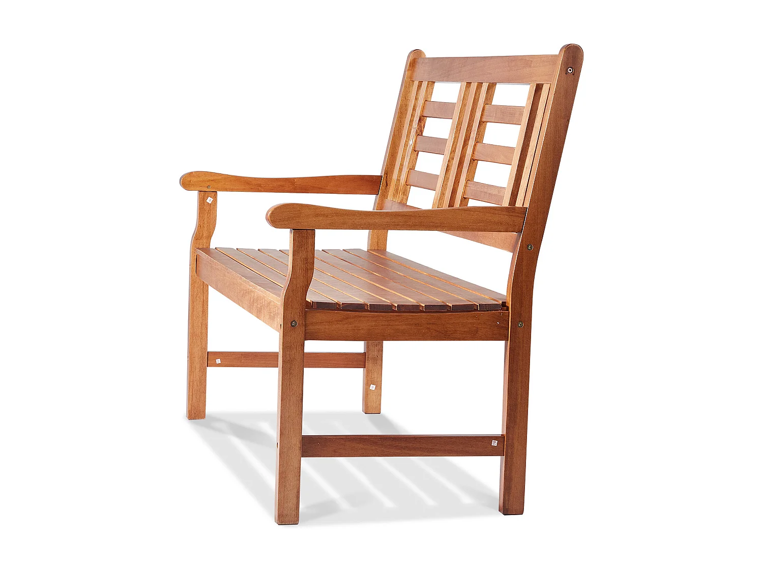 122 cm Wooden Garden Bench SucceBuy, 700 lbs, Outdoor Patio Seating for Yard & Porch