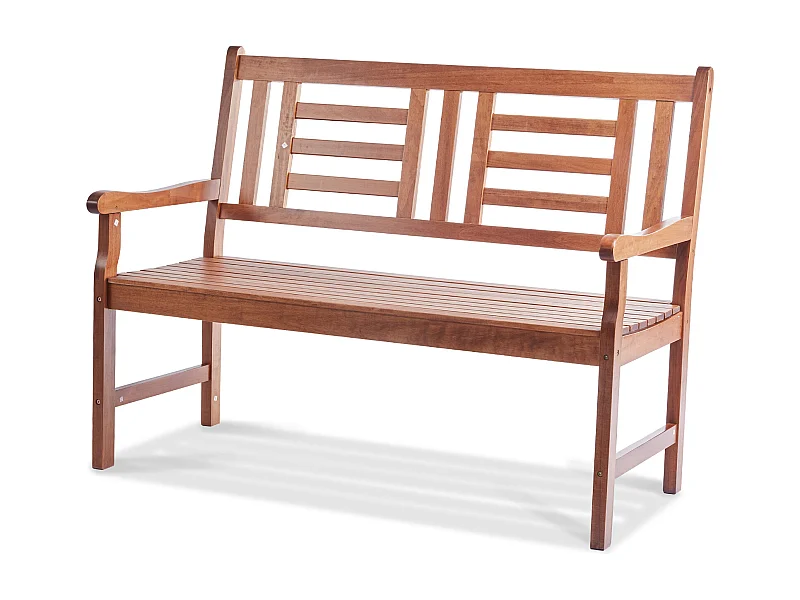 122 cm Wooden Garden Bench SucceBuy, 700 lbs, Outdoor Patio Seating for Yard & Porch
