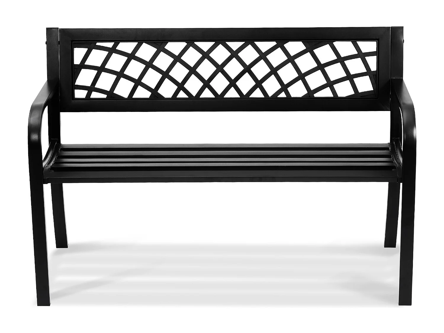 Banc de Jardin en Métal 117 cm pour l'Extérieur SucceBuy, d'une Capacité de 480 Livres, pour le Patio, le Parc, la Cour, le Porche