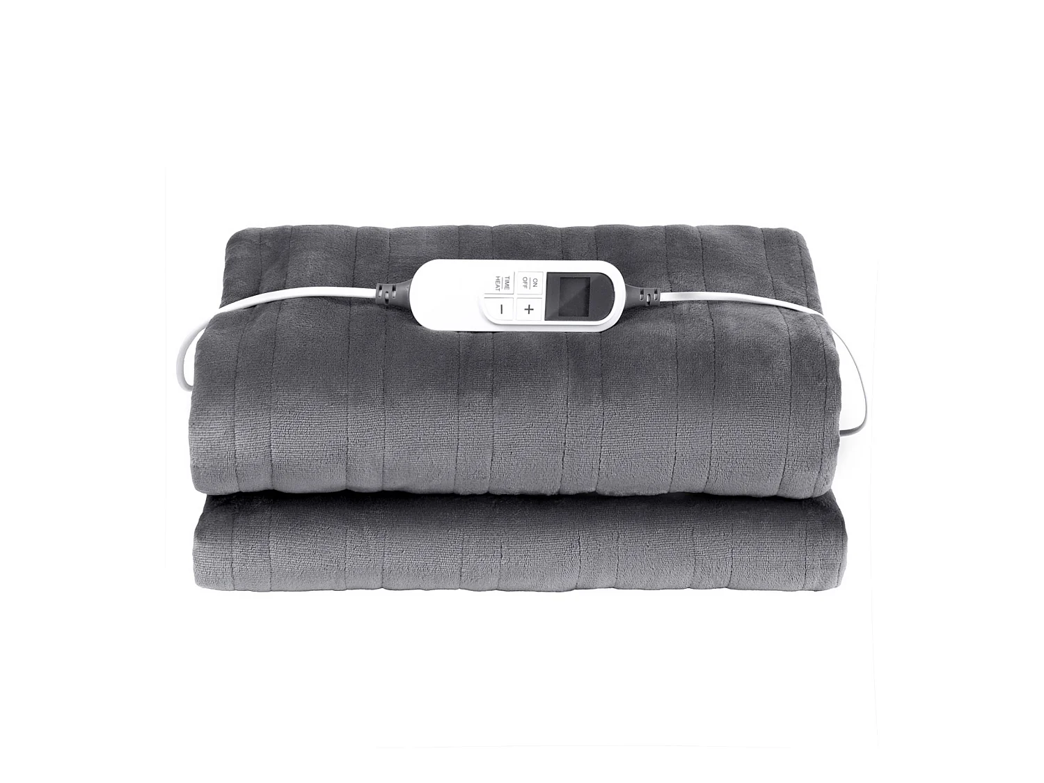 Couverture Chauffante Électrique, SucceBuy Couverture Chauffante 150x200CM Queen, Flanelle Douce, 9T&6H, Cadeau, 220-240V, 150W/Gris