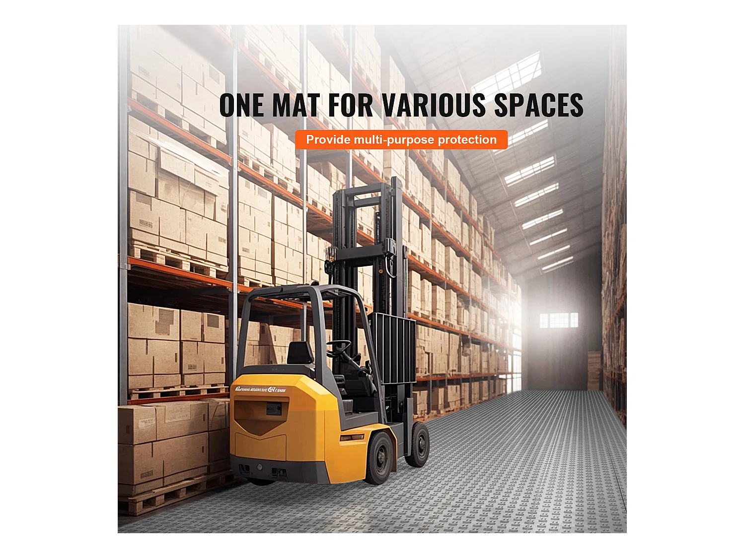 Dalles de Garage SucceBuy Lot de 50 Carreaux de Sol à Emboîter pour Garage 30.48 x 30.48 CM Noir