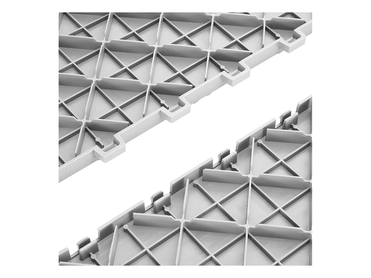 Dalles de Garage SucceBuy Lot de 50 Carreaux de Sol à Emboîter pour Garage 30.48 x 30.48 CM Noir