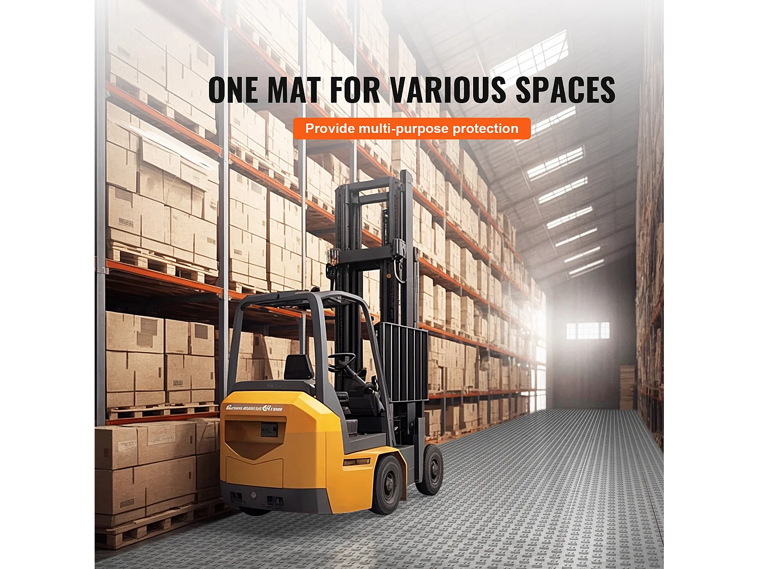 Dalles de Garage SucceBuy Lot de 50 Carreaux de Sol à Emboîter pour Garage 30.48 x 30.48 CM Noir