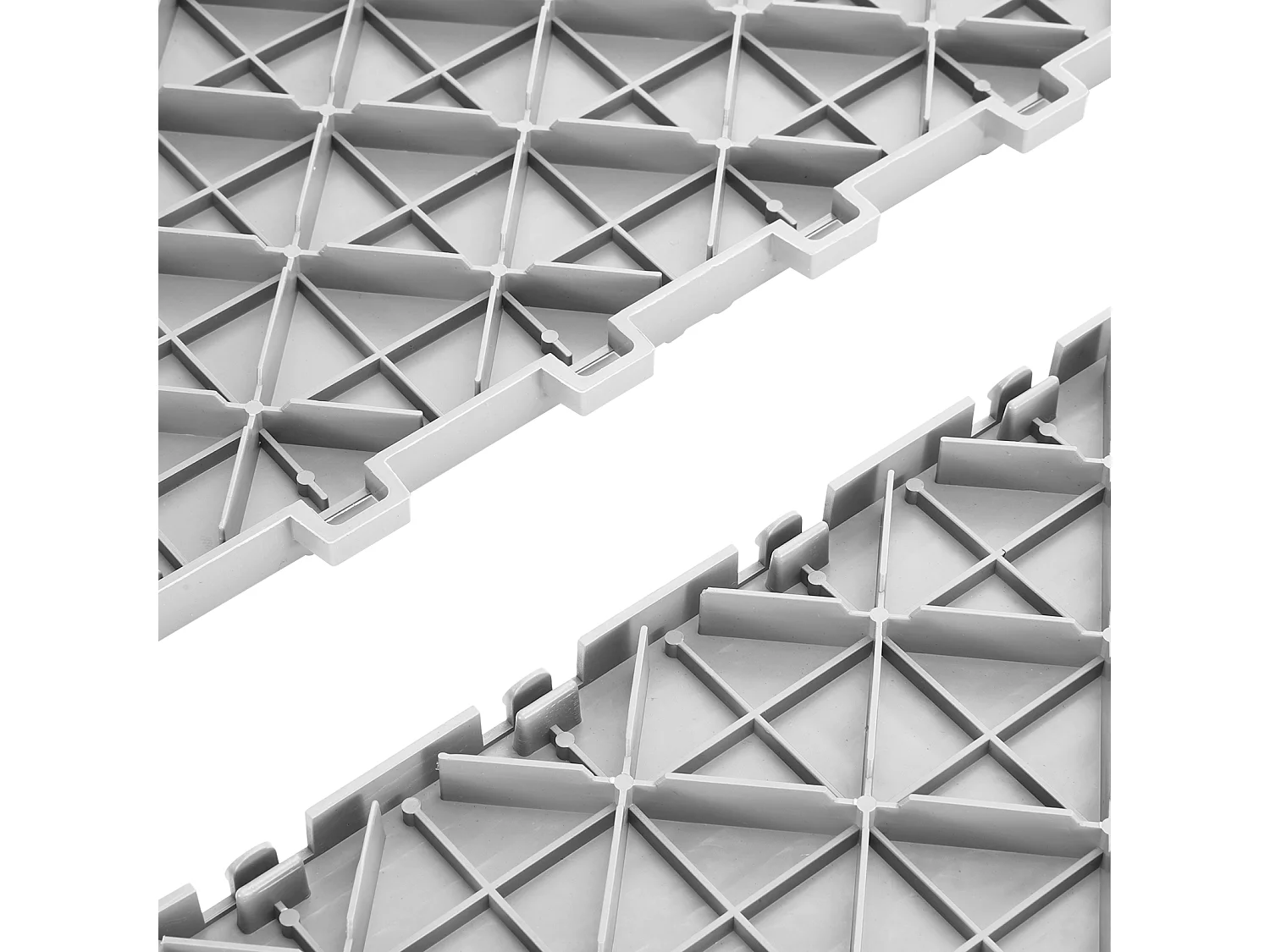 Dalles de Garage SucceBuy Lot de 50 Carreaux de Sol à Emboîter pour Garage 30.48 x 30.48 CM Noir