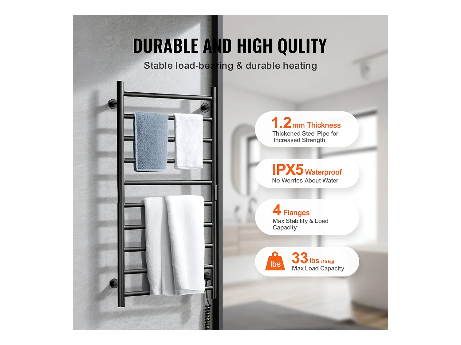 EMKE Sèche SucceBuy Chauffe-Serviettes 10 Barres