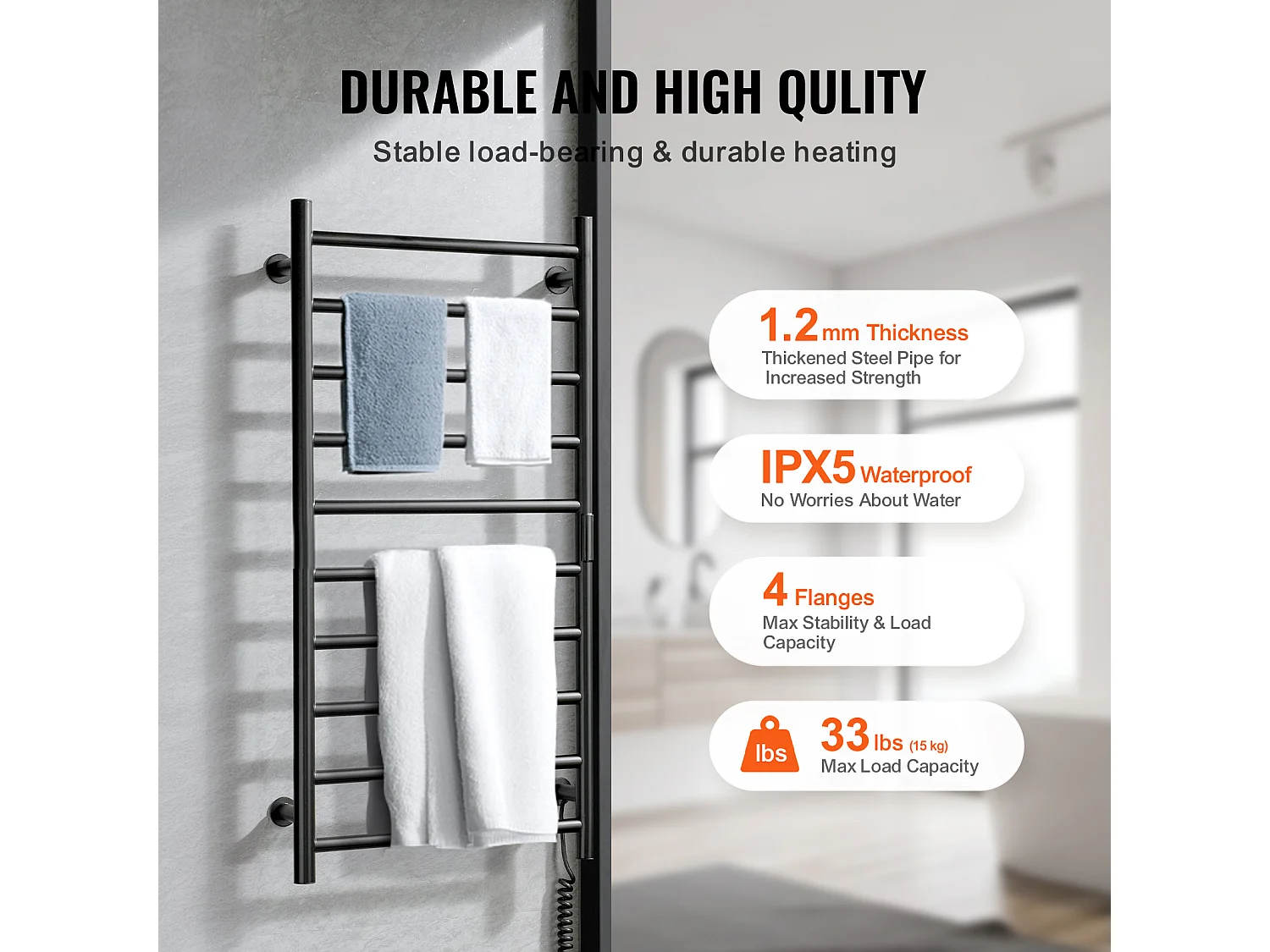 EMKE Sèche SucceBuy Chauffe-Serviettes 10 Barres