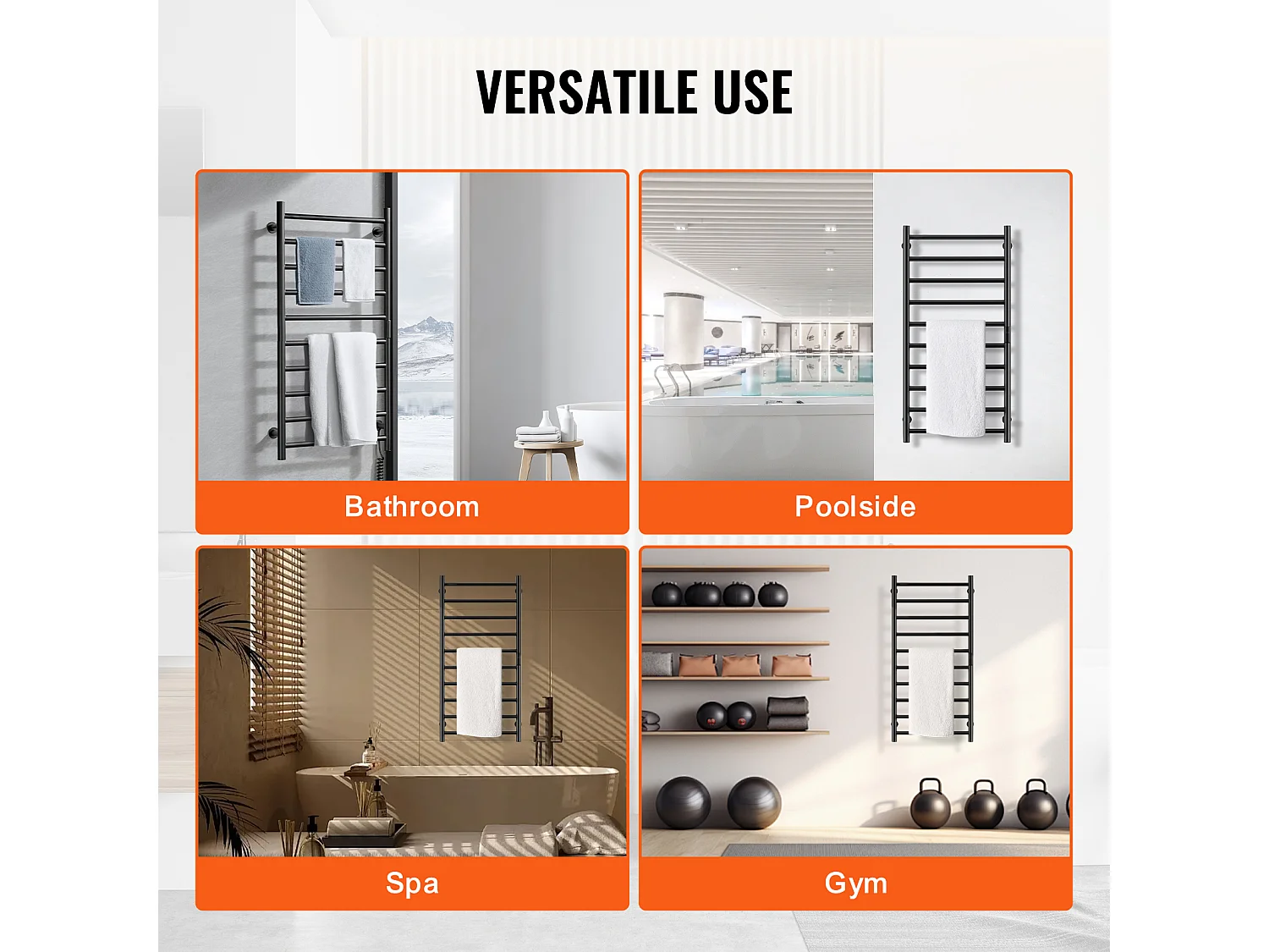 EMKE Sèche SucceBuy Chauffe-Serviettes 10 Barres