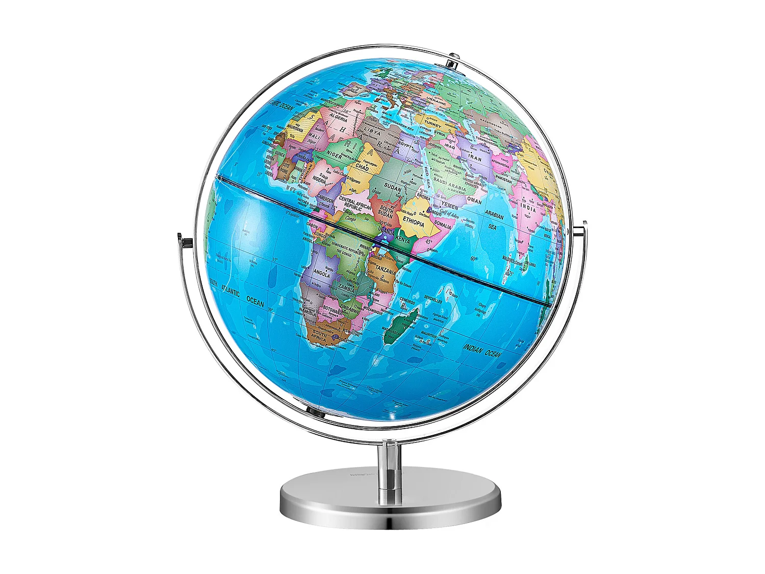 Globe Terrestre, SucceBuy  Globe Terrestre Rotatif avec Support 13 Pouces Globe Terrestre Éducatif pour L'étude et La Décoration
