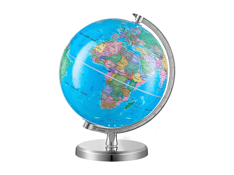 Globe Terrestre, SucceBuy Globe Terrestre Rotatif avec Support Globe Terrestre Éducatif de 8 Pouces pour L'Apprentissage et La Décoration