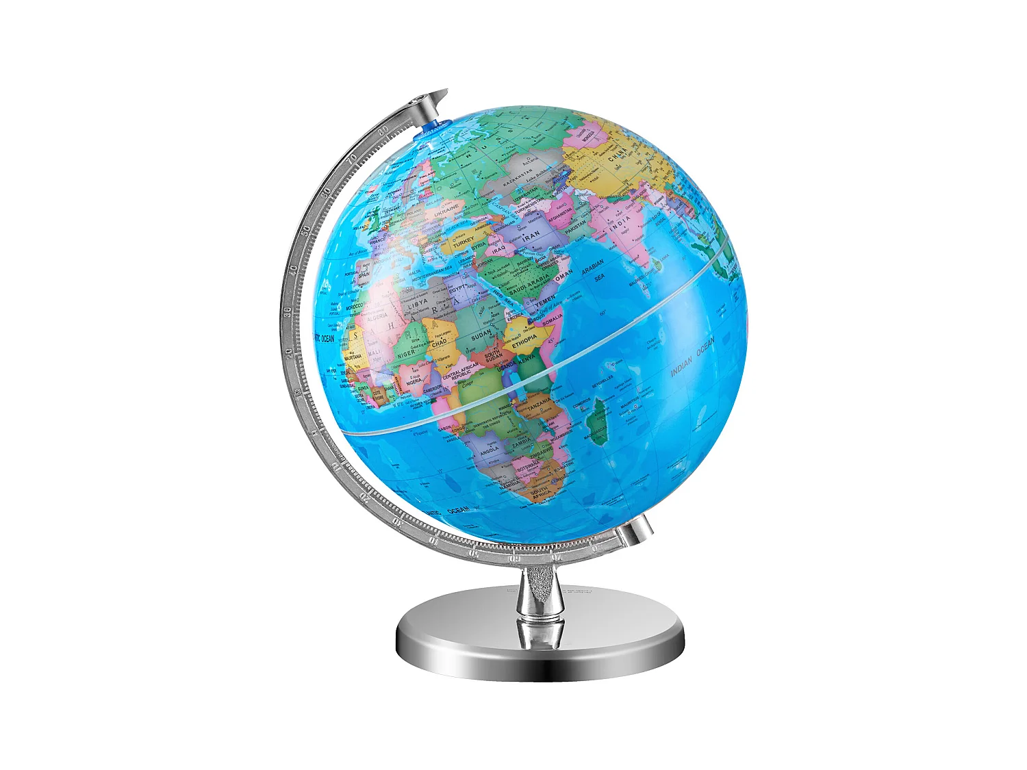 Globe Terrestre, SucceBuy Globe Terrestre Rotatif avec Support Globe Terrestre Éducatif de 8 Pouces pour L'Apprentissage et La Décoration