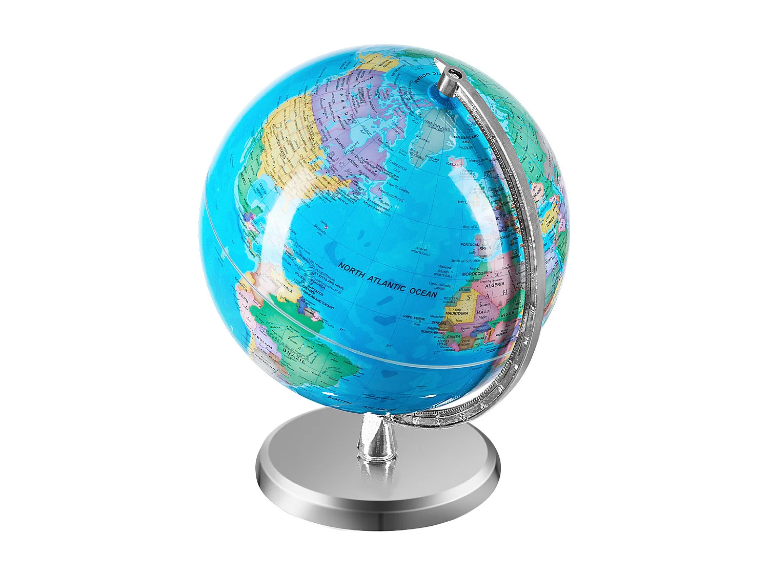 Globe Terrestre, SucceBuy Globe Terrestre Rotatif avec Support Globe Terrestre Éducatif de 8 Pouces pour L'Apprentissage et La Décoration