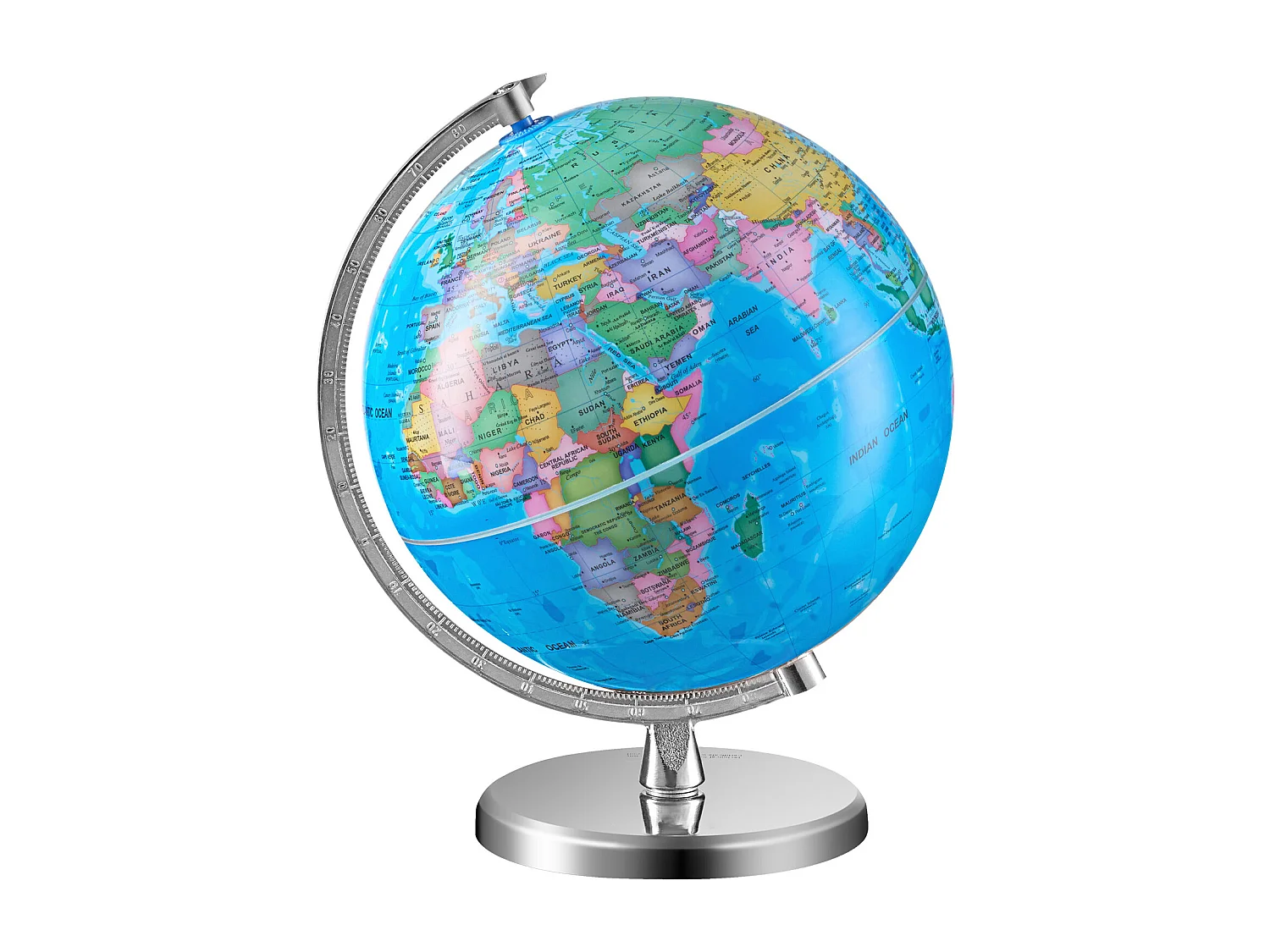 Globe Terrestre, SucceBuy Globe Terrestre Rotatif avec Support Globe Terrestre Éducatif de 8 Pouces pour L'Apprentissage et La Décoration