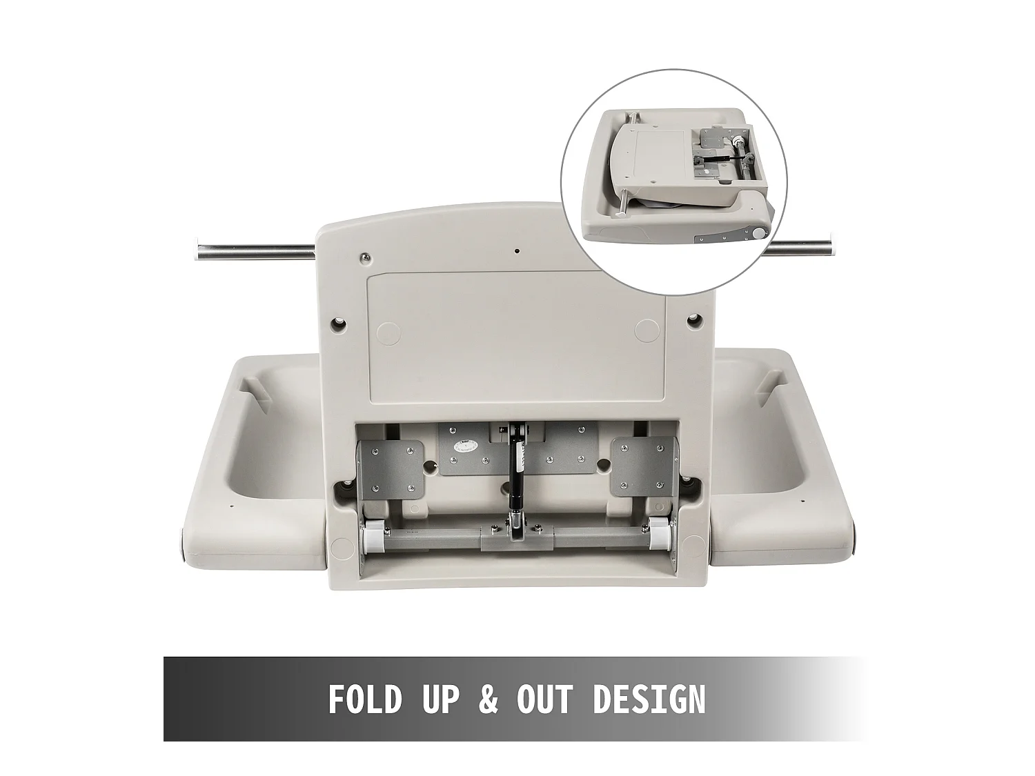 Fasciatoio Pieghevole da Parete, SucceBuy Commercial Grey Fasciatoio da Parete