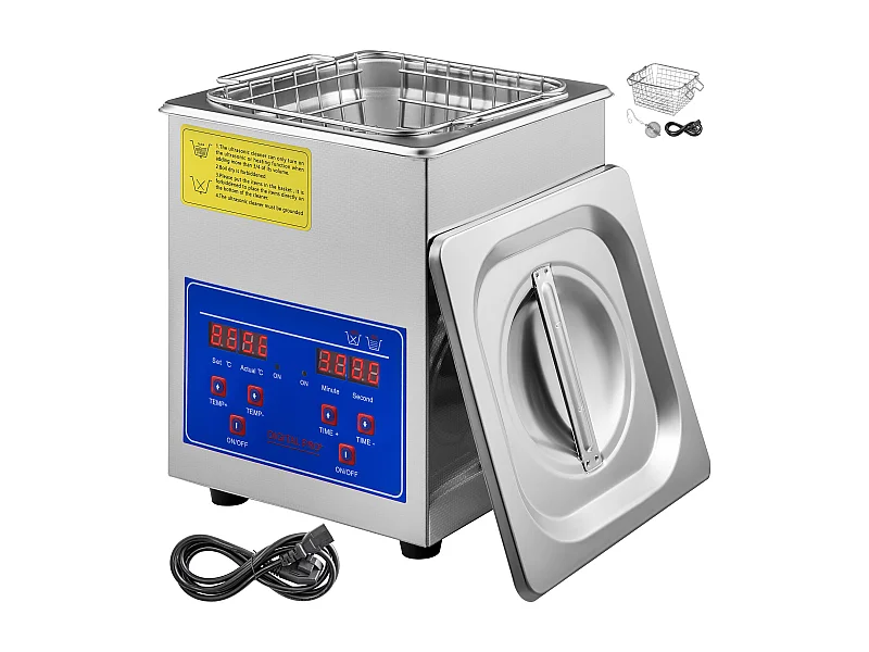 Nettoyeur à Ultrasons SucceBuy Nettoyeur à Ultrasons Numérique 1,3 L Bain de Désinfection pour Bijoux