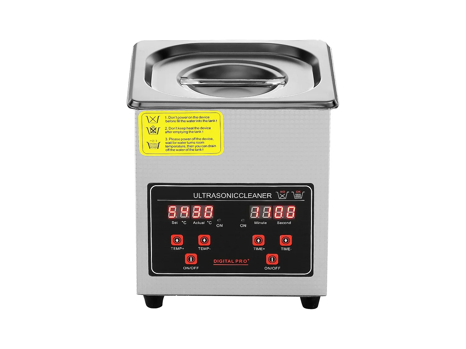 Nettoyeur à Ultrasons SucceBuy Nettoyeur à Ultrasons Numérique2L avec Minuterie et Chauffage, Machine de Nettoyage Sonique Numérique