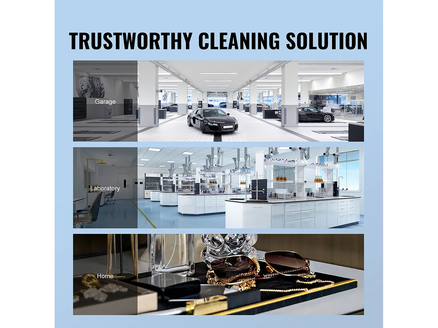 Nettoyeur à Ultrasons SucceBuy Nettoyeur à Ultrasons Numérique2L avec Minuterie et Chauffage, Machine de Nettoyage Sonique Numérique