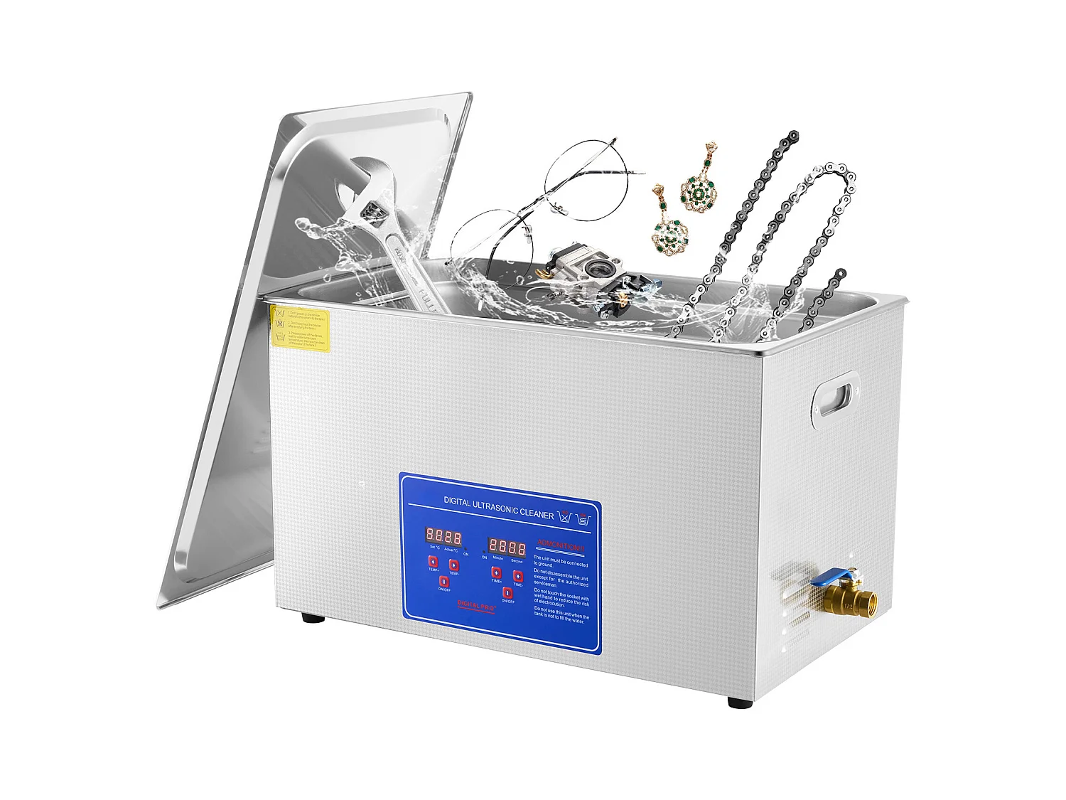 Ultraschallreiniger SucceBuy Ultraschallreiniger, 27,2 l, Professioneller Schallreinige, Digitaler Timer und Heizung