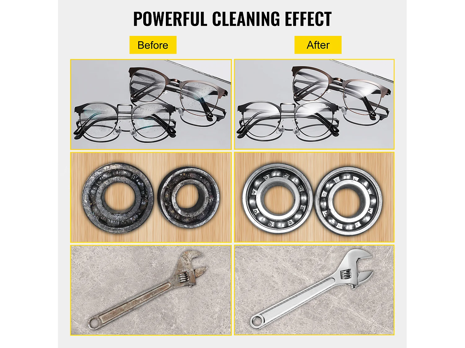 Nettoyeur Ultrasonique SucceBuy Nettoyeur Ultrasonique Numérique 15L, 360W, Acier Inoxydable, Minuterie de Chauffage