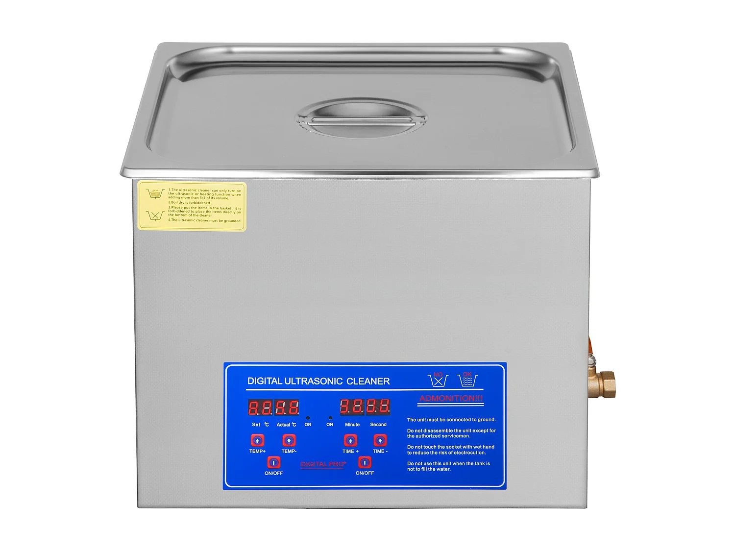 Nettoyeur Ultrasonique SucceBuy Nettoyeur Ultrasonique Numérique 15L, 360W, Acier Inoxydable, Minuterie de Chauffage