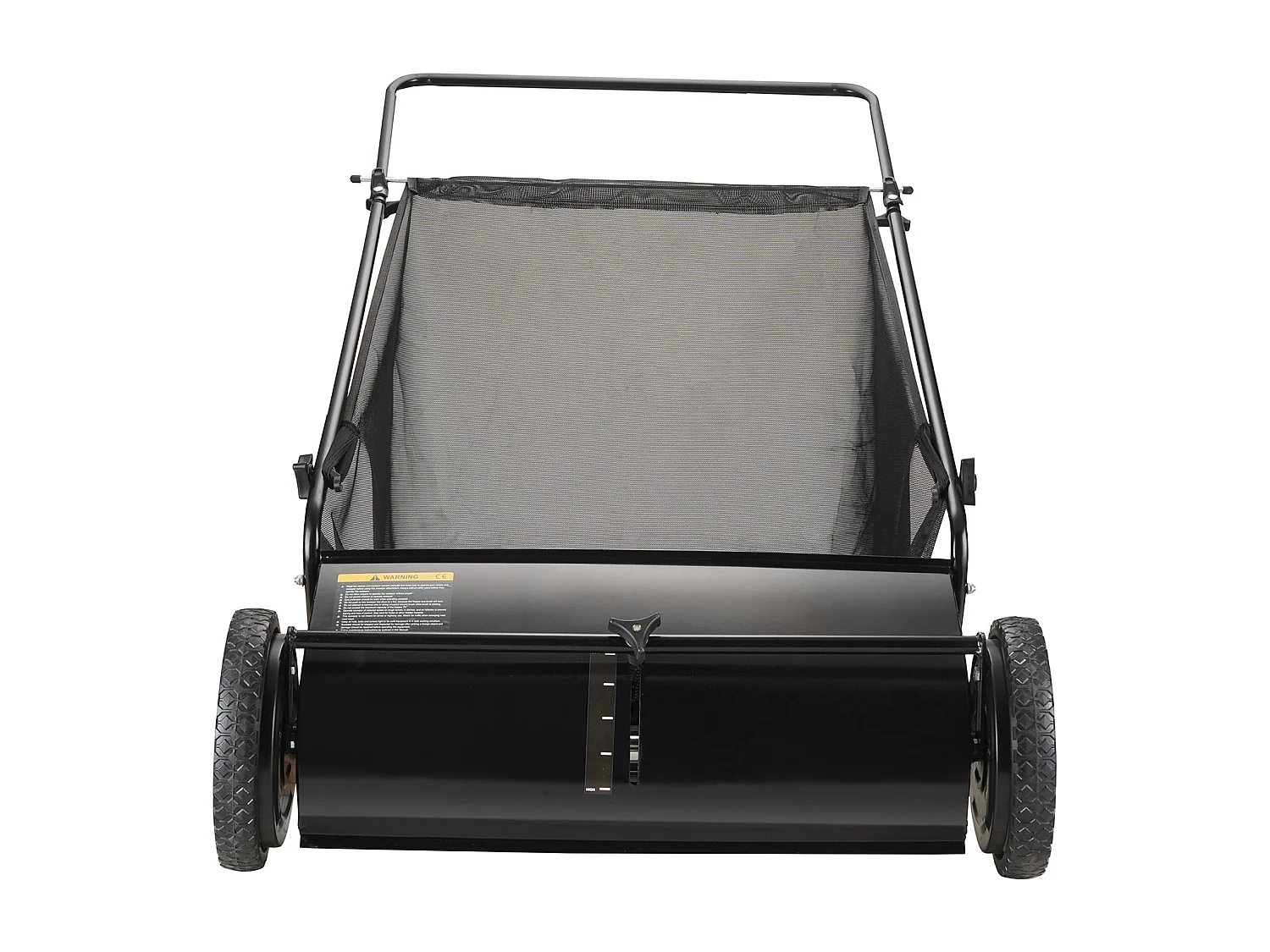 Balayeuse à Gazon SucceBuy de 26 Po, Ramasseur de Feuilles et D'herbe à Pousser, Capacité de 7 Pi3