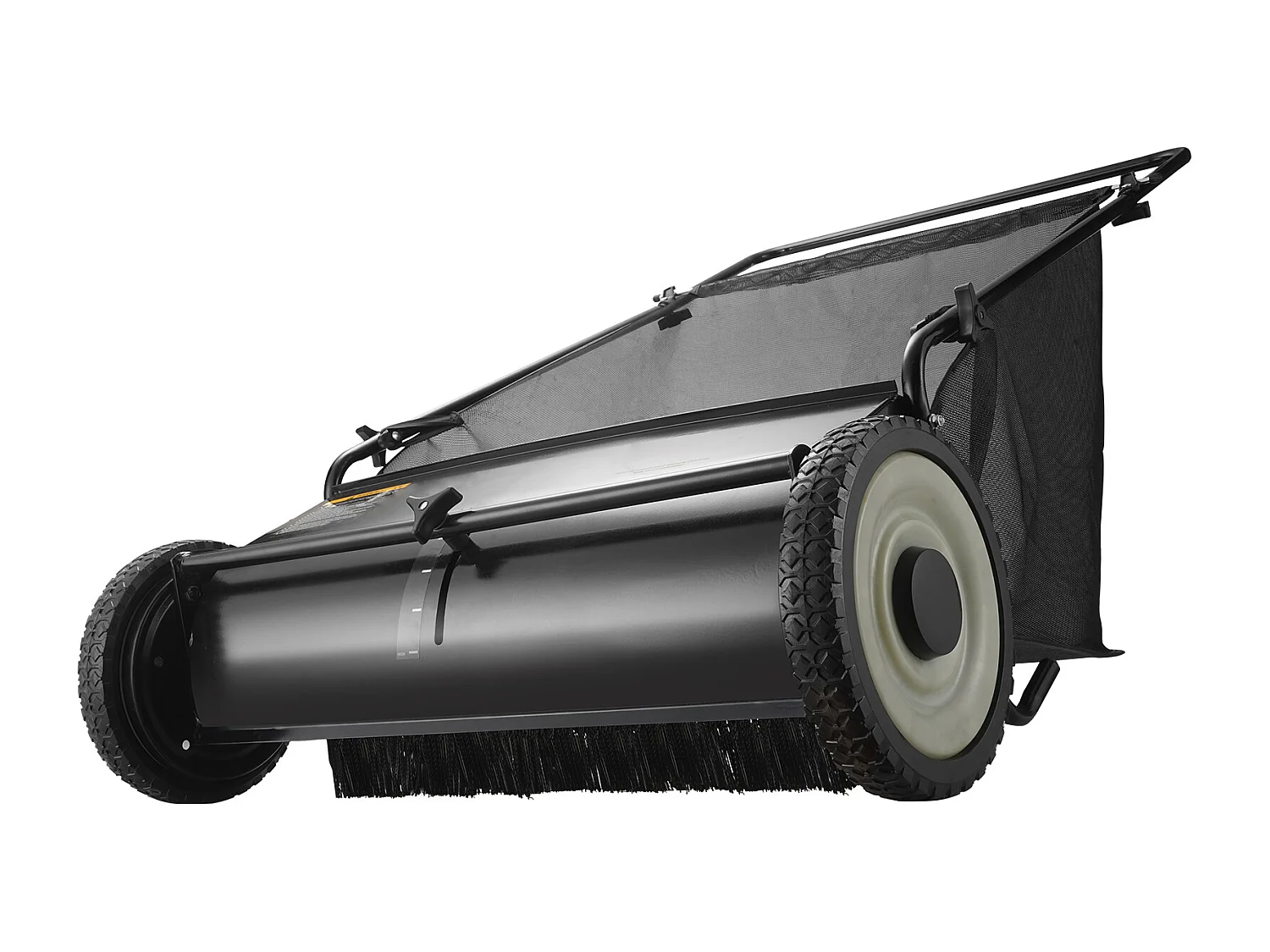 Balayeuse à Gazon SucceBuy de 26 Po, Ramasseur de Feuilles et D'herbe à Pousser, Capacité de 7 Pi3