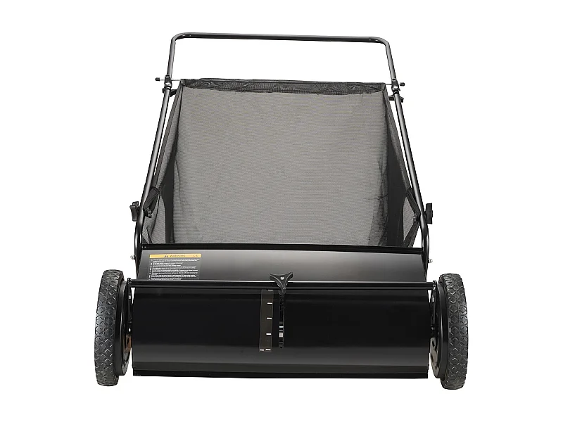 Balayeuse à Gazon SucceBuy de 26 Po, Ramasseur de Feuilles et D'herbe à Pousser, Capacité de 7 Pi3