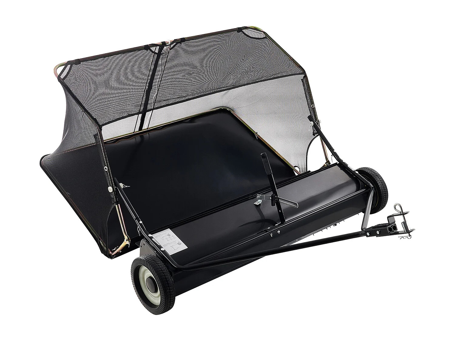 52 Zoll, 26 Kubikzoll. ft. Anhänge-Rasenkehrmaschine SucceBuy, Laubsammler