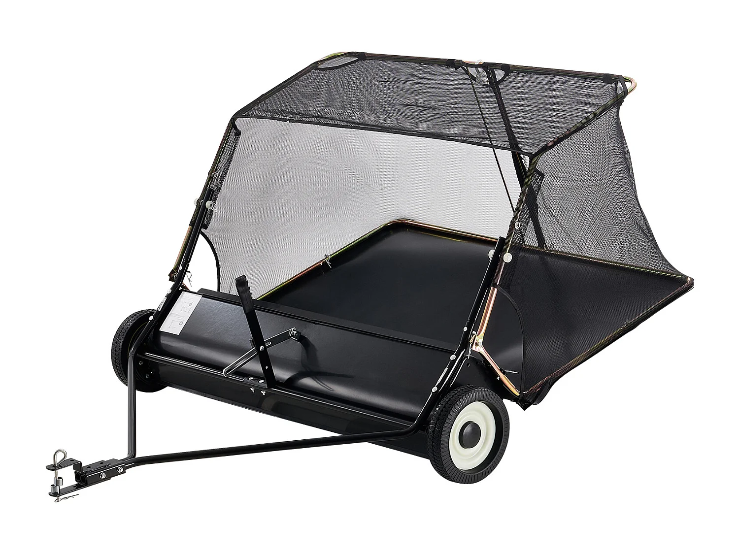 52 Zoll, 26 Kubikzoll. ft. Anhänge-Rasenkehrmaschine SucceBuy, Laubsammler