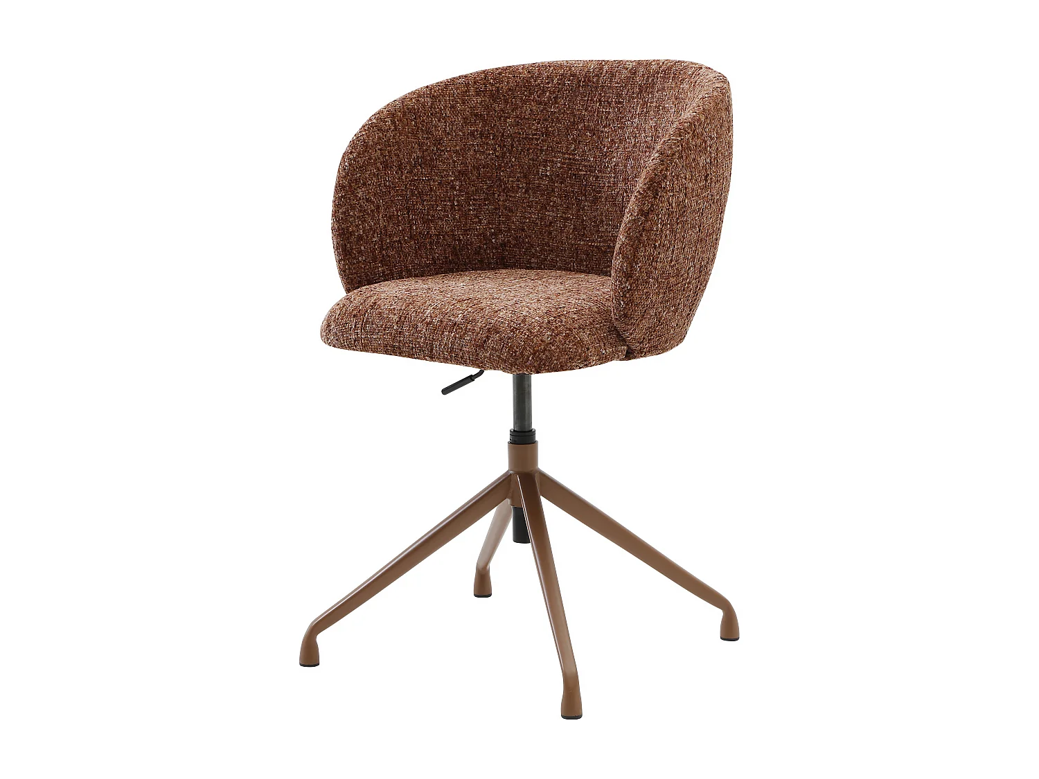 Sedia da ufficio - Tessuto strutturato - Terracotta - Altezza regolabile - DUMALI