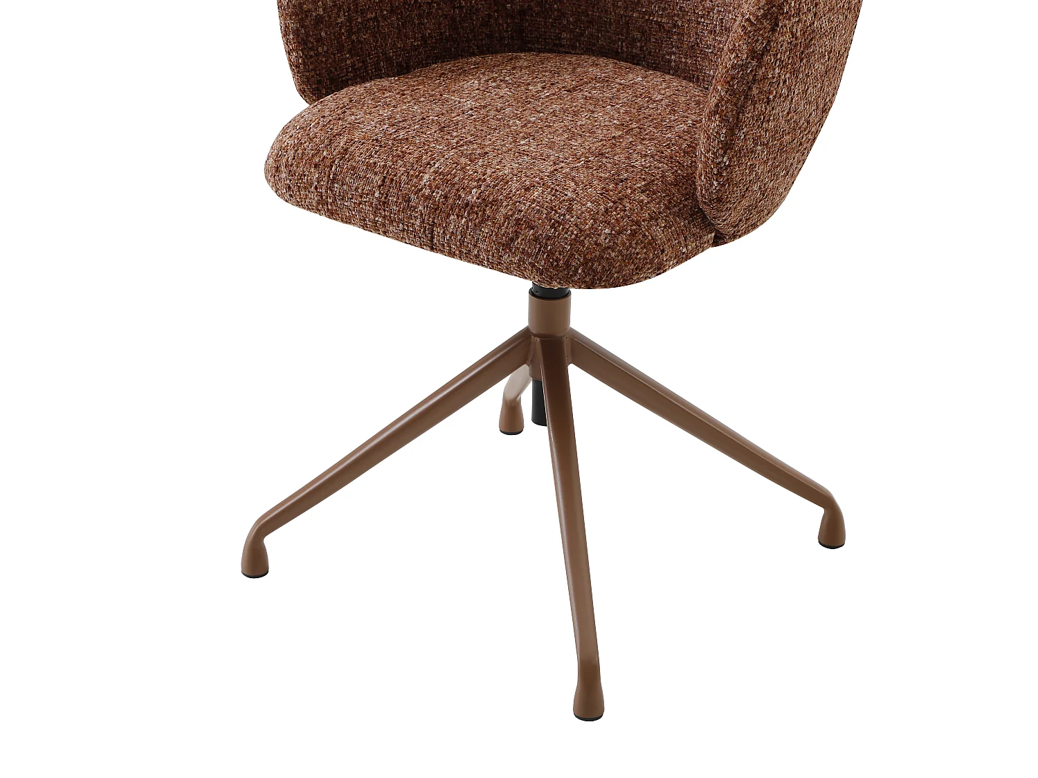 Sedia da ufficio - Tessuto strutturato - Terracotta - Altezza regolabile - DUMALI