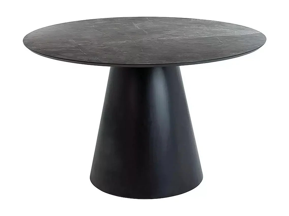 Tavolo da pranzo Angel/materiale di legno/rotondo/Nero