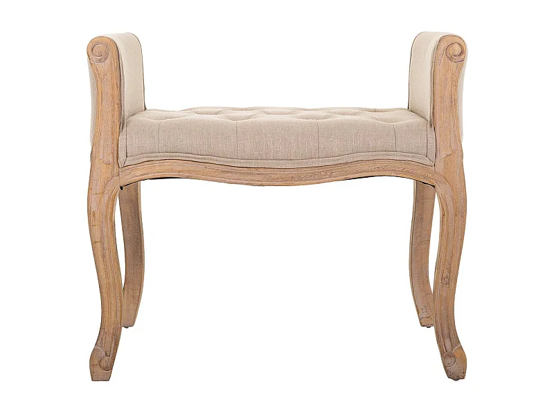 Banco de madera beige  71x 48x45/60 cm