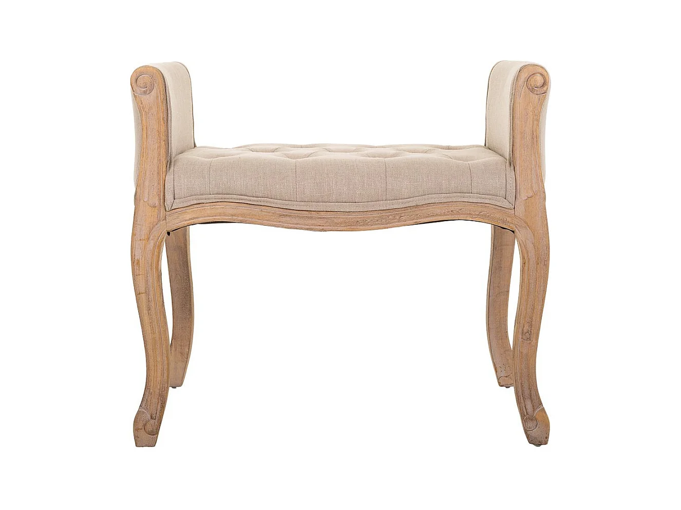 Banco de madera beige  71x 48x45/60 cm