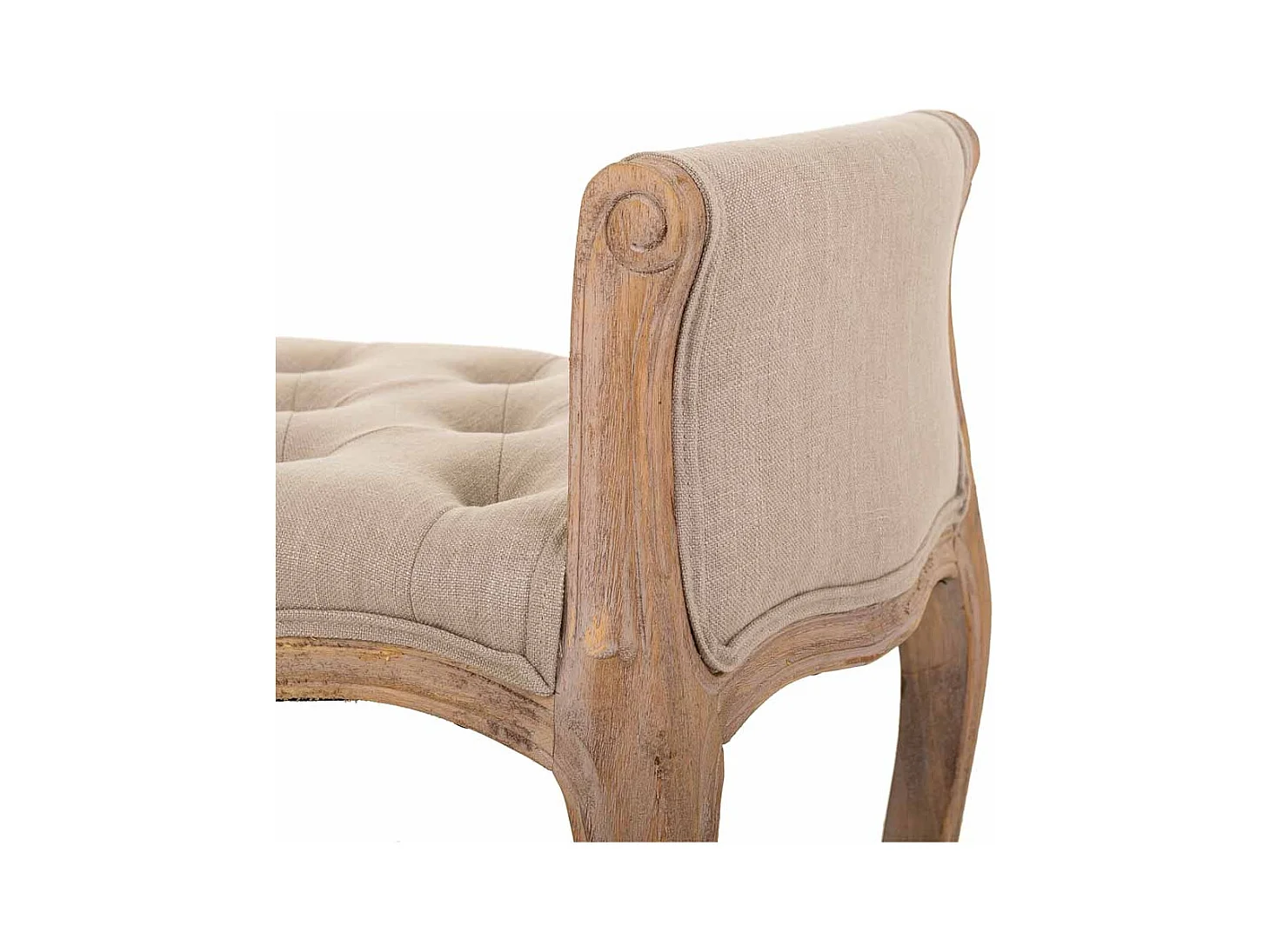 Banco de madera beige  71x 48x45/60 cm