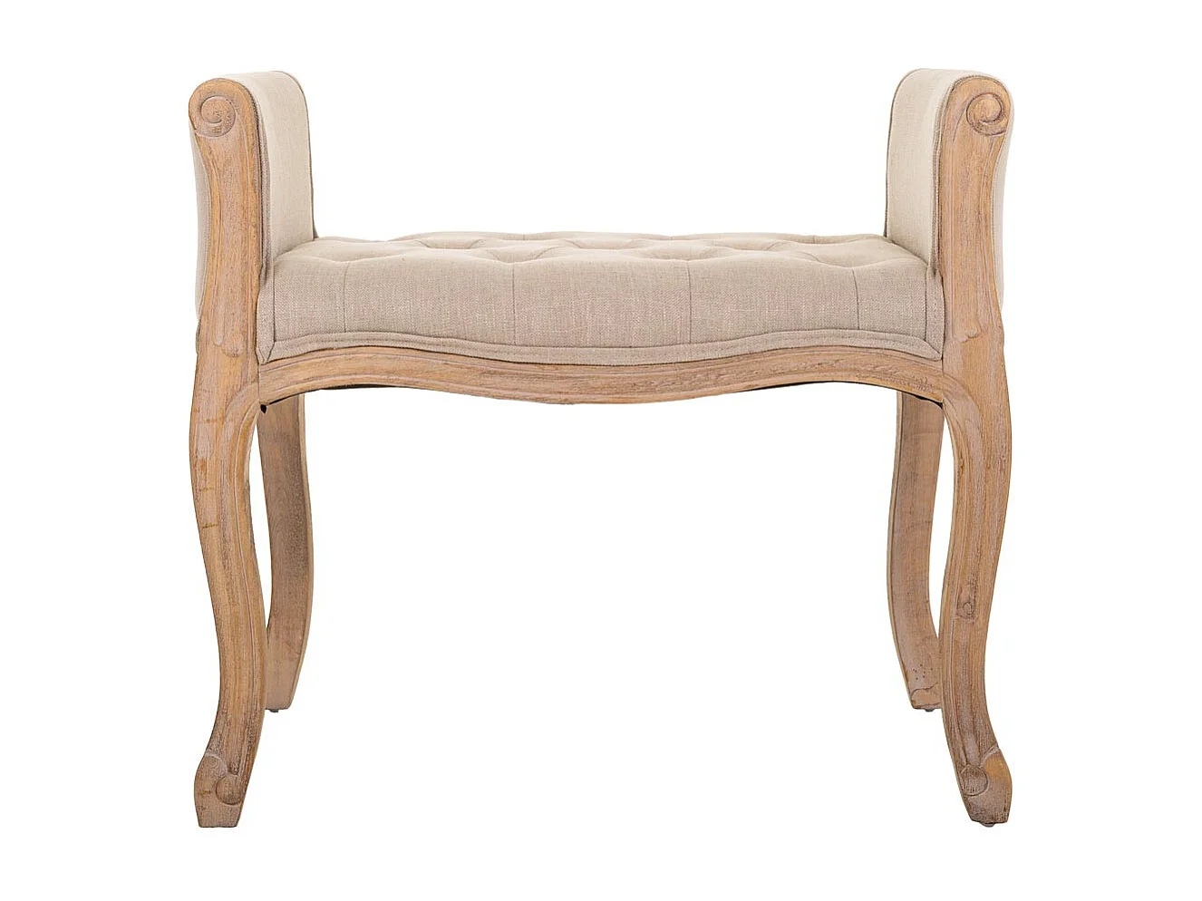 Banco de madeira bege 71x 48x45/60 cm