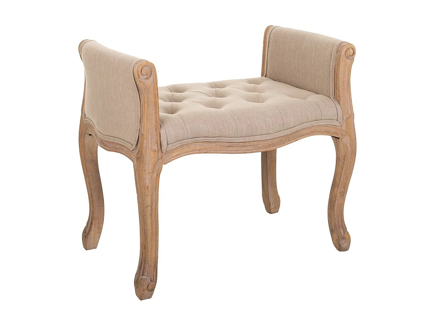 Banco de madeira bege 71x 48x45/60 cm