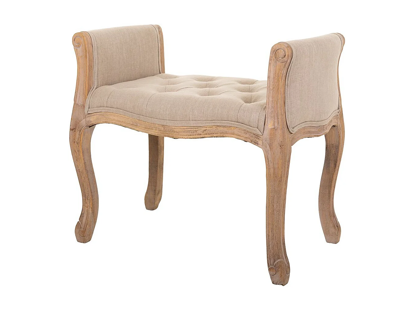 Banco de madeira bege 71x 48x45/60 cm